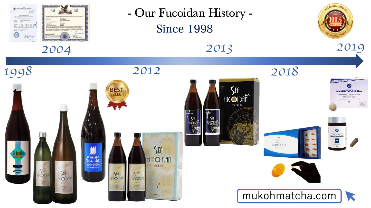 เครื่องดื่มฟูคอยแดนชนิดน้ำโมเลกุลต่ำ "Sea Fucoidan DX" - สารสกัดสาหร่ายทะเลพรีเมียม (900มล. x 2 ขวด) ผลิตภัณฑ์เสริมอาหารเพื่อสุขภาพที่ดีในทุกๆ วัน