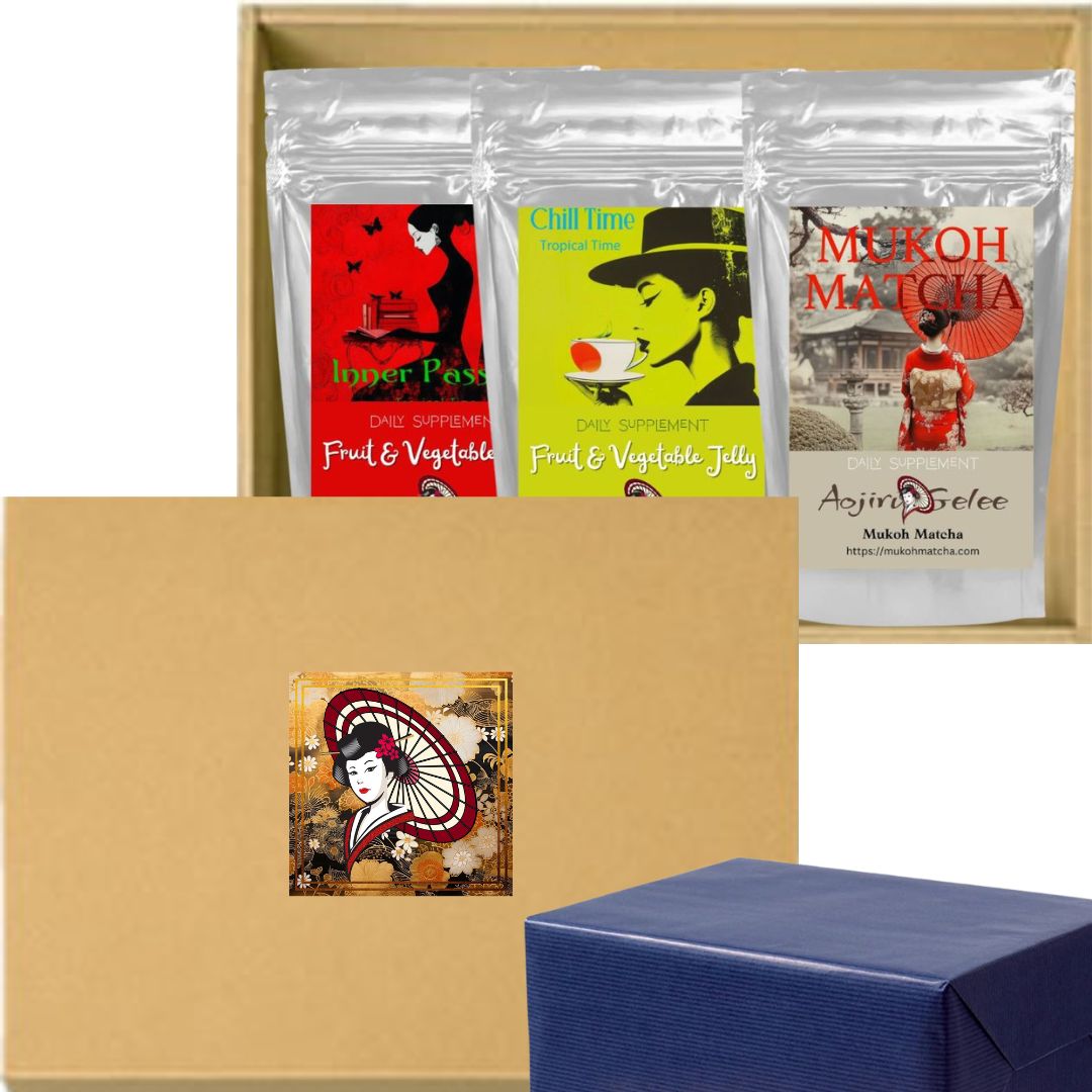 Probiotic Jelly Supplement Starter & Gift Set 3 Types × 10 Sticks Each (Inner Passion, Chill Time, Aojiru Gelee)