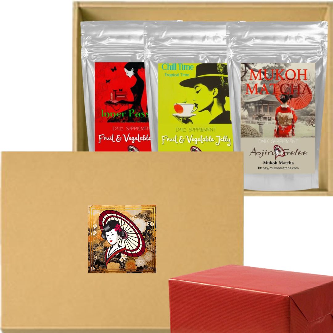 Probiotic Jelly Supplement Starter & Gift Set 3 Types × 10 Sticks Each (Inner Passion, Chill Time, Aojiru Gelee)