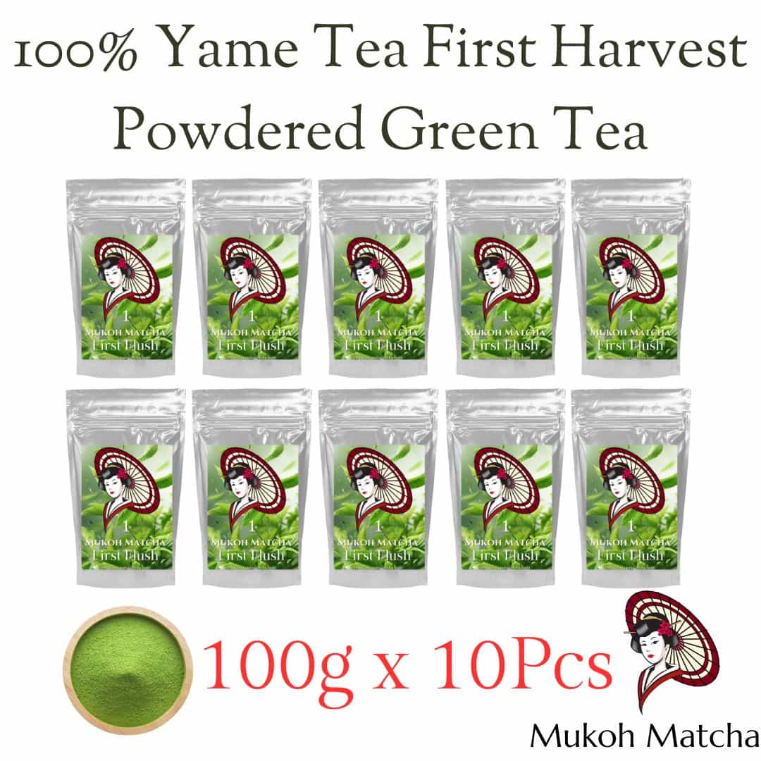 [Mukoh Matcha] 100% Yame-Grown Yamecha First Flush Sencha Powdered Green Tea For Drinking, Cooking, Seasonal Presents, Mother’s Day, Father’s Day, and Souvenirs100% 八女産 八女茶 一番茶 煎茶 粉末緑茶 飲用 料理用 贈り物 ギフト お歳暮 お中元 母の日 父の日 お土産