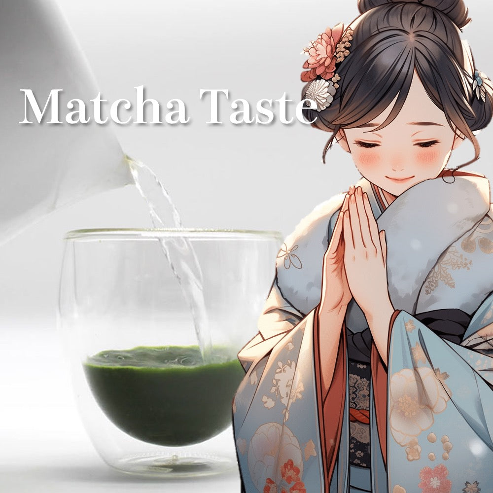 [八女 抹茶 x 大麦若葉 個包装 インスタント 緑茶] やちりんキャラクター Authentic Matcha Green Tea with Young Barley Grass - Convenient Instant Single-Serve 2g x 10 Stick Packets Yachirin character Mukoh Matcha