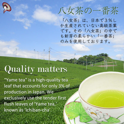 [Dreaming Matcha (Yame Gyokuro)] Superior Ceremonial Grade Matcha Green Tea Powder "夢みる抹茶"（八女玉露） 抹茶 粉末 パウダー Mukoh Matcha 向抹茶（むこうまっちゃ）