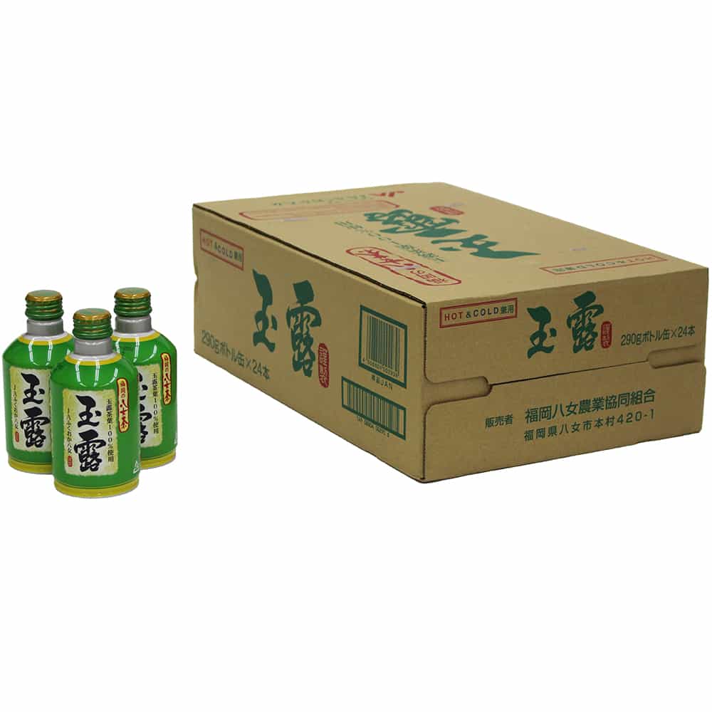 "Dreaming Yame Gyokuro Bottle Cans" 290g x 24 bottles Yame tea from Fukuoka, 100% using Gyokuro tea leaves [八女玉露ボトル缶] 290g × 24本入り 福岡の八女茶 玉露茶葉100%使用