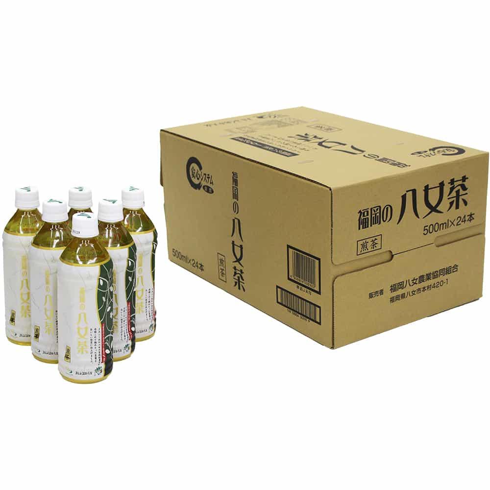 "Dreaming Yame green tea Pet Bottle" 500ml x 24 bottles 100% using Yamecha leaves [八女茶 煎茶 ペットボトル] 500ml × 24本入り