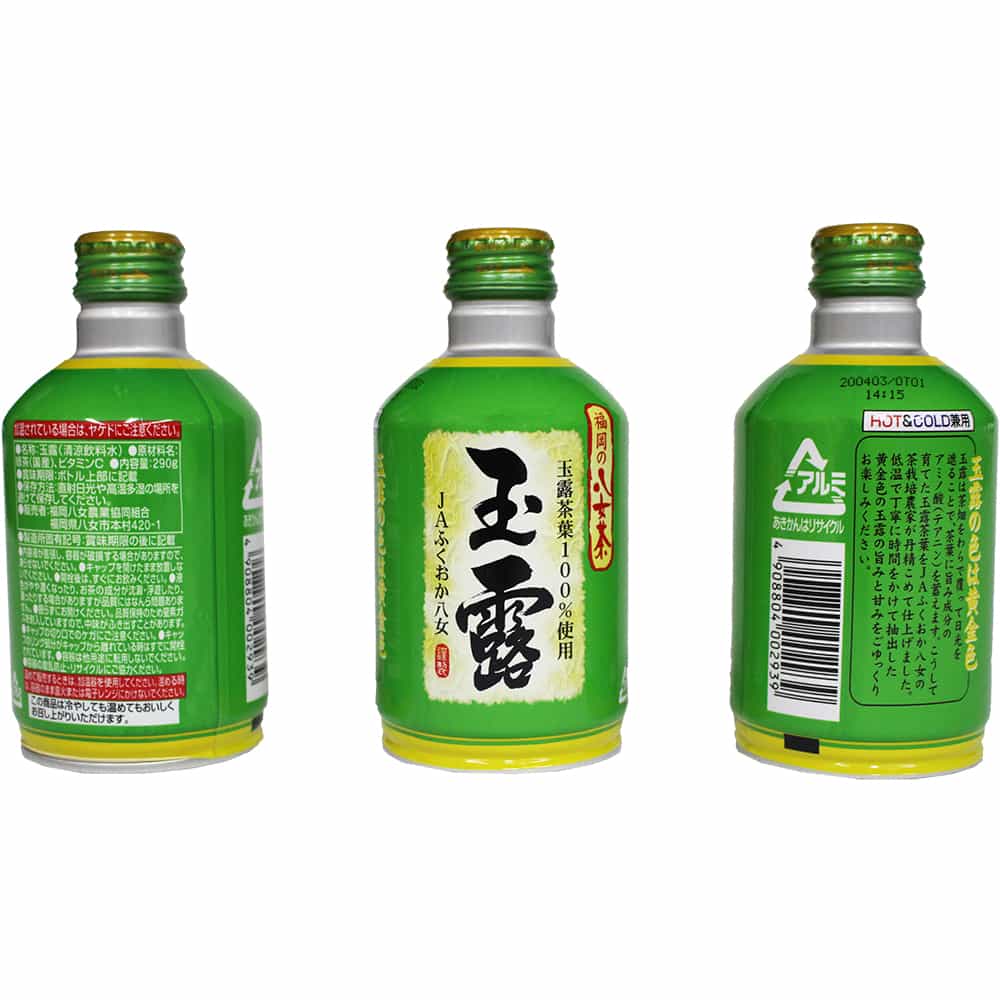 "Dreaming Yame Gyokuro Bottle Cans" 290g x 24 bottles Yame tea from Fukuoka, 100% using Gyokuro tea leaves [八女玉露ボトル缶] 290g × 24本入り 福岡の八女茶 玉露茶葉100%使用