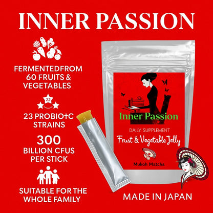 New Item⭐️ Bulk & Wholesale [Inner Passion] – 300 Billion Probiotic Jelly with 60 Fruits & Vegetables | Daily Wellness Supplements