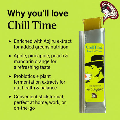 New Item⭐️ Bulk & Wholesale  [Chill Time] – Probiotic Jelly with Aojiru Extract & Fruits | Daily Wellness Supplements