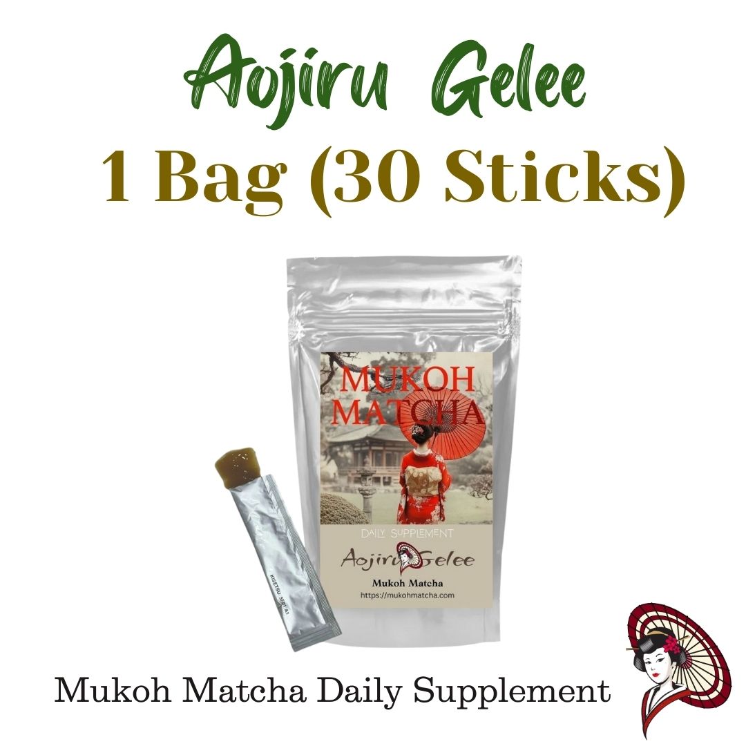 Mukoh Matcha [Aojiru Gelee] – Seasonal Fruits & Vegetables Jelly with Probiotics | Daily Wellness Supplements