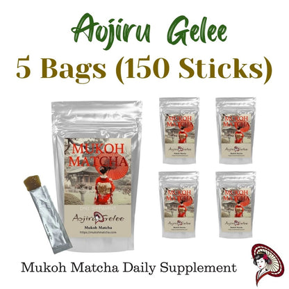 Mukoh Matcha [Aojiru Gelee] – Seasonal Fruits & Vegetables Jelly with Probiotics | Daily Wellness Supplements