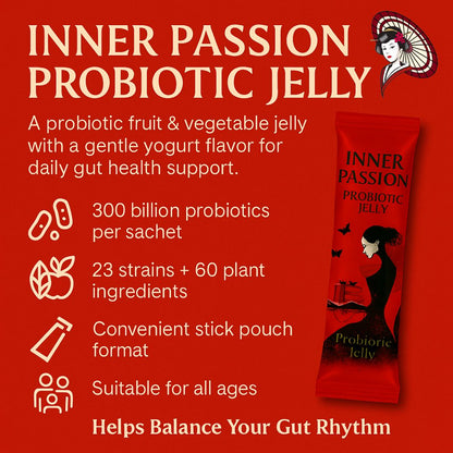 [Inner Passion] – 300 Billion Probiotic Jelly with 60 Fruits & Vegetables | Daily Wellness Supplements
