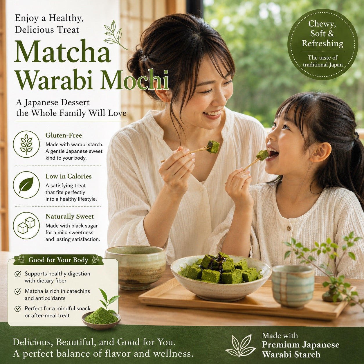 Pure Hon-Warabi Starch 100g 100% Wild Warabi Root from Southern Kyushu, Japan