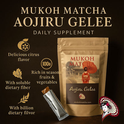 New Item⭐️ Bulk & Wholesale Mukoh Matcha [Aojiru Gelee] – Seasonal Fruits & Vegetables Jelly with Probiotics | Daily Wellness Supplements