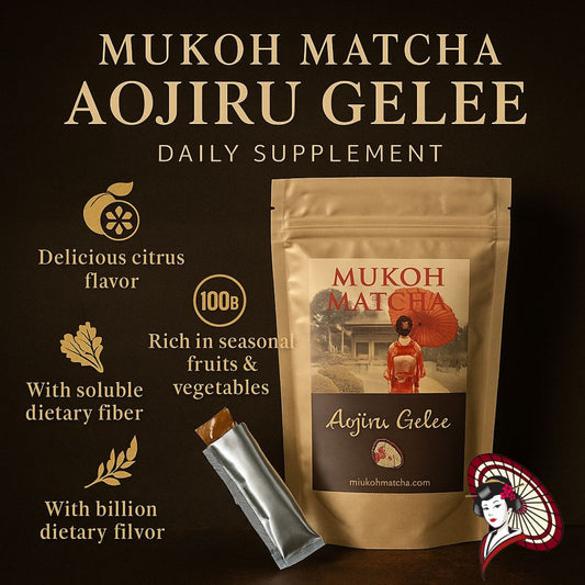 New Item⭐️ Mukoh Matcha [Aojiru Gelee] – Seasonal Fruits & Vegetables Jelly with Probiotics | Daily Wellness Supplements