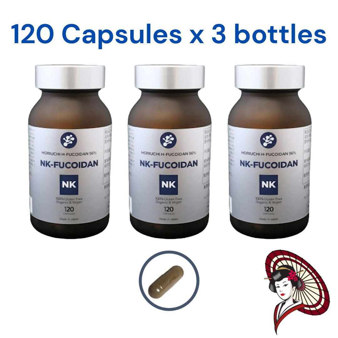[NK-FUCOIDAN] - High Molecular Weight Fucoidan Capsules 高分子 [フコイダン カプセル] Daily Wellness Supplement