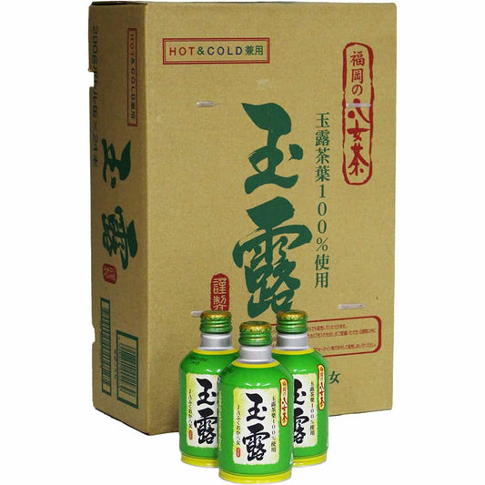 "Dreaming Yame Gyokuro Bottle Cans" 290g x 24 bottles Yame tea from Fukuoka, 100% using Gyokuro tea leaves [八女玉露ボトル缶] 290g × 24本入り 福岡の八女茶 玉露茶葉100%使用