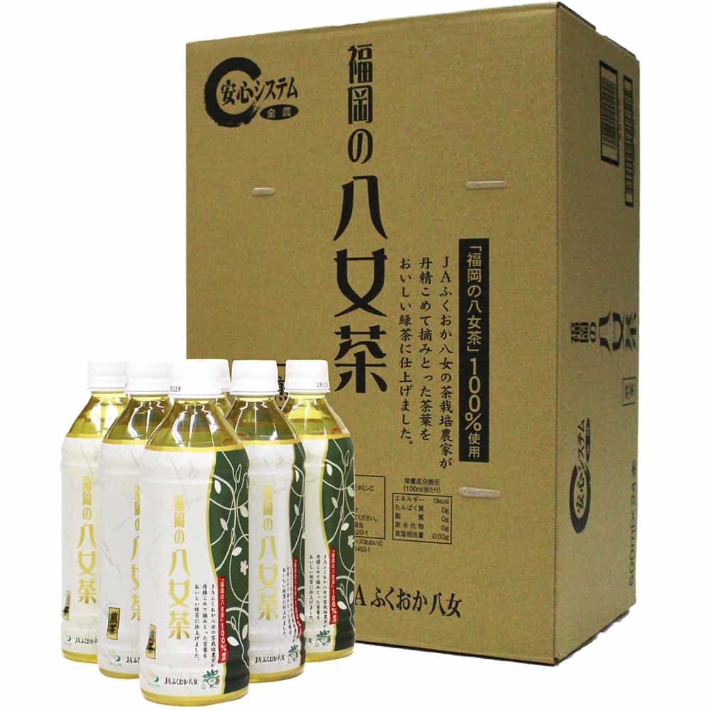 "Dreaming Yame green tea Pet Bottle" 500ml x 24 bottles 100% using Yamecha leaves [八女茶 煎茶 ペットボトル] 500ml × 24本入り