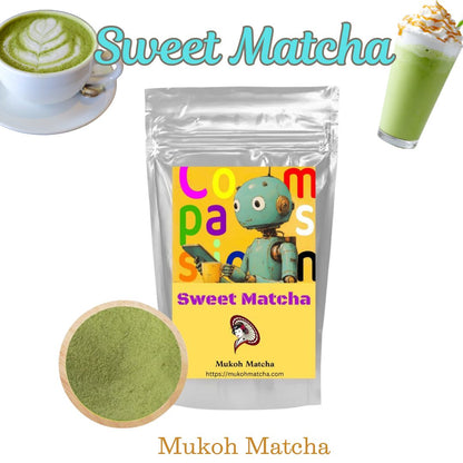 [Dreaming Sweet Matcha (Compassion)] 100g Sweetened Culinary Confectionary grade for Sweets & Bakery