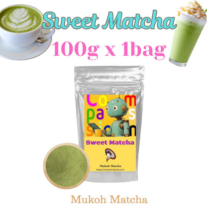 [Dreaming Sweet Matcha (Compassion)] 100g Sweetened Culinary Confectionary grade for Sweets & Bakery