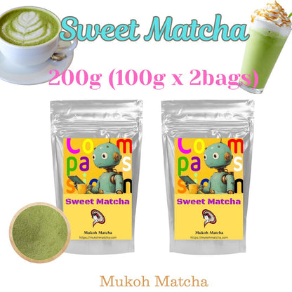 [Dreaming Sweet Matcha (Compassion)] 100g Sweetened Culinary Confectionary grade for Sweets & Bakery