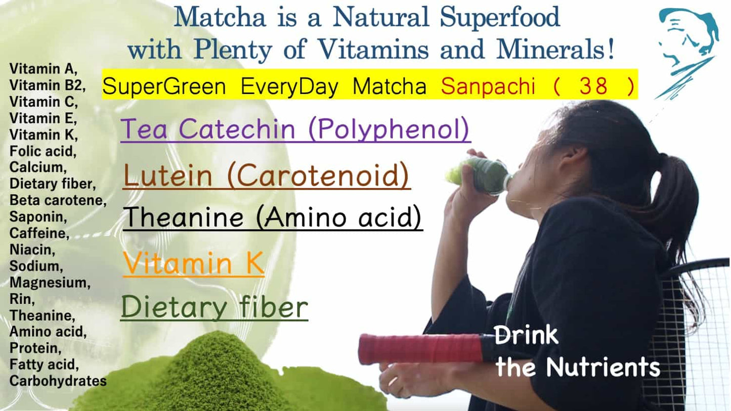 High Quality Genuine Authentic Japanese Matcha Barley Grass Powder Sanpachi 38